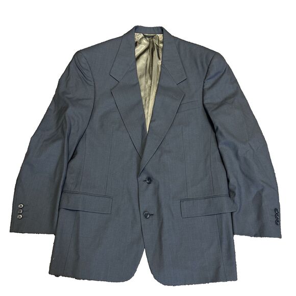 Christian Dior Monsieur USA Wool Sport Coat Mens 41R Grey Blazer Suit Jacket - Picture 1 of 12